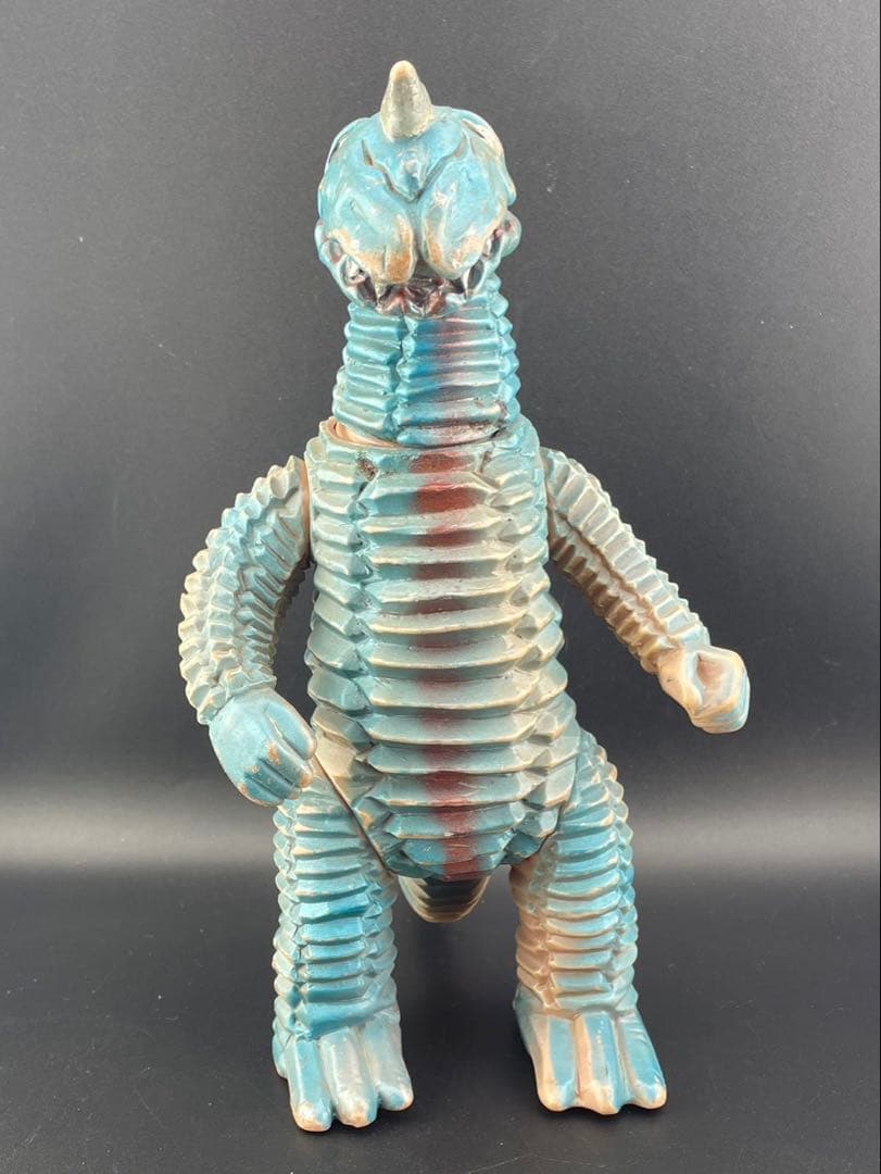【中古品】当時物　アボラス　青色発泡怪獣　ソフビ　マルサン　ブルマァク