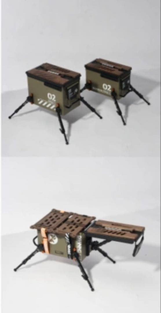 ミリタリーストレージボックス　カーキ