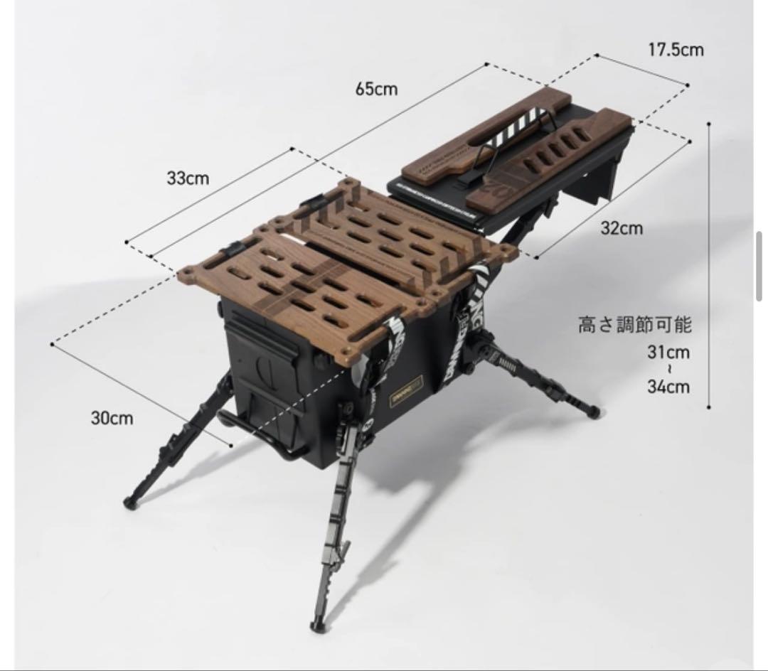 ミリタリーストレージボックス　カーキ