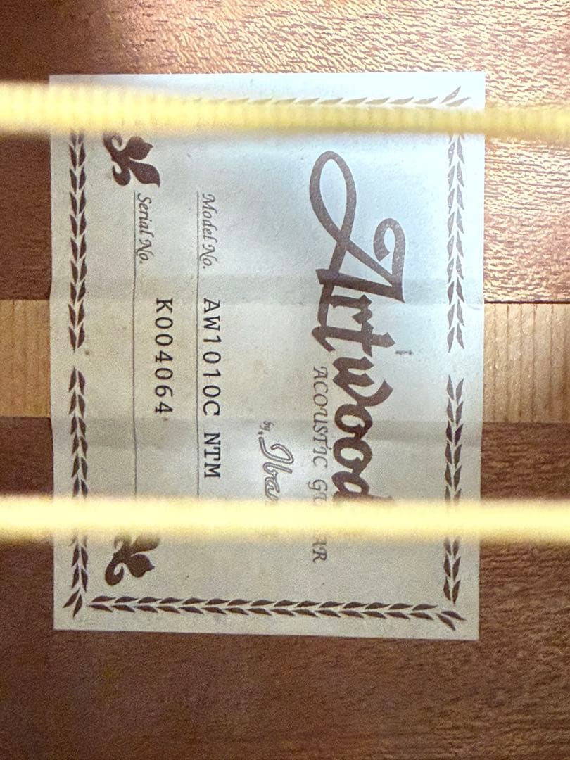 ギター Ibanez Artwood AW1010C