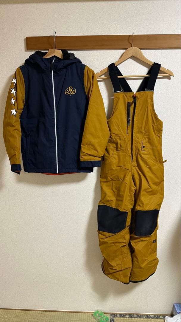 868スノーボードウェア(子ども用) ブラウン/ネイビー　Mサイズ/140cm