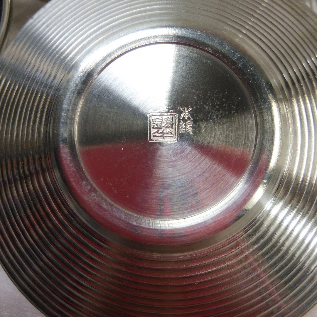 煎茶道具  錫半    煎茶道具一式     共箱