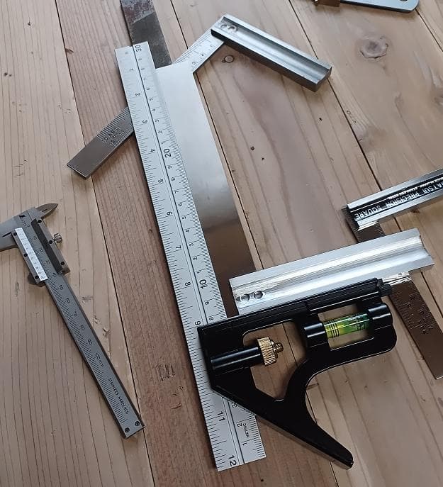 造作用ノコギリ 【シルキー ウッドボーイ】　定規【コンビネーションスコヤ】