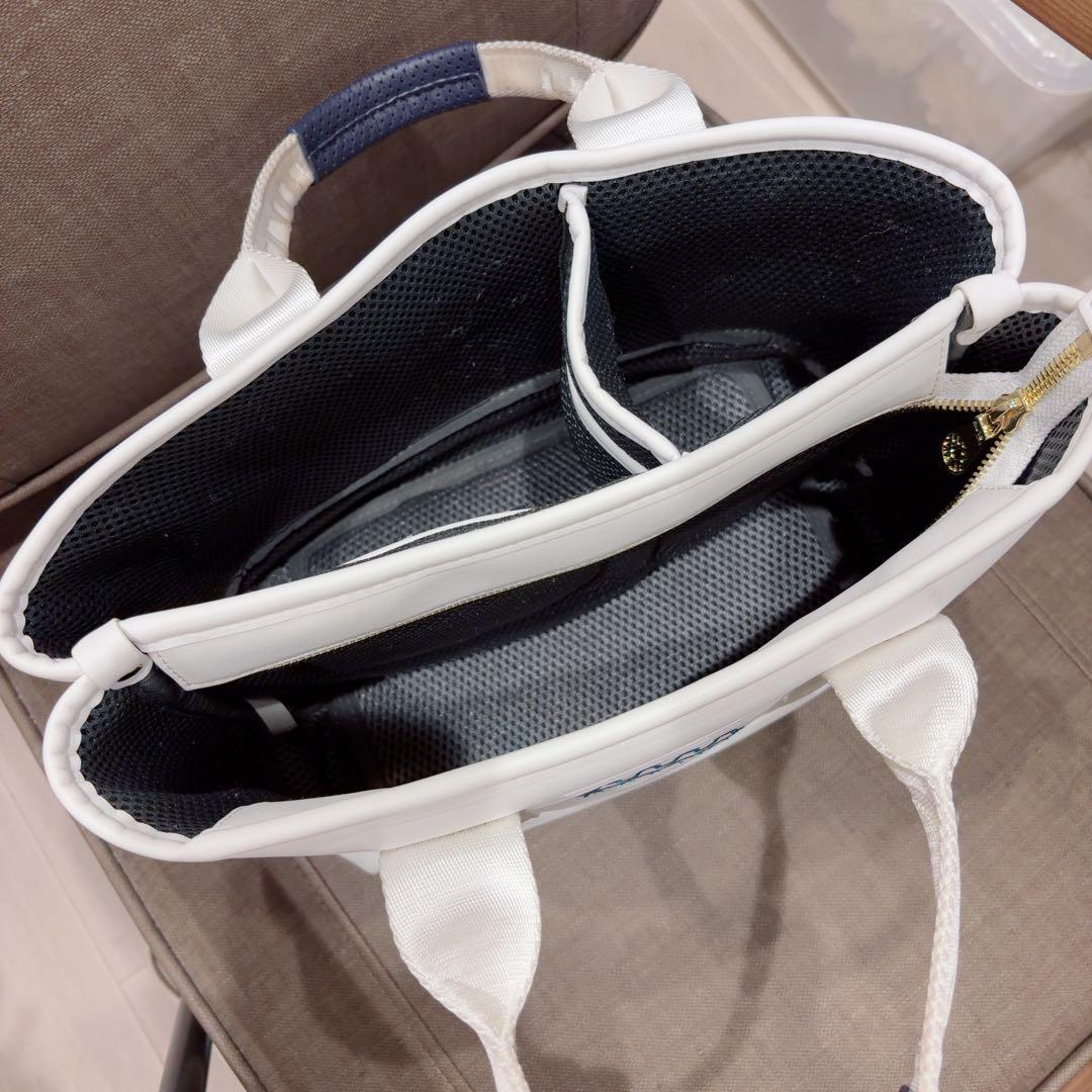 muta ムータ ホワイト ラウンドバッグ