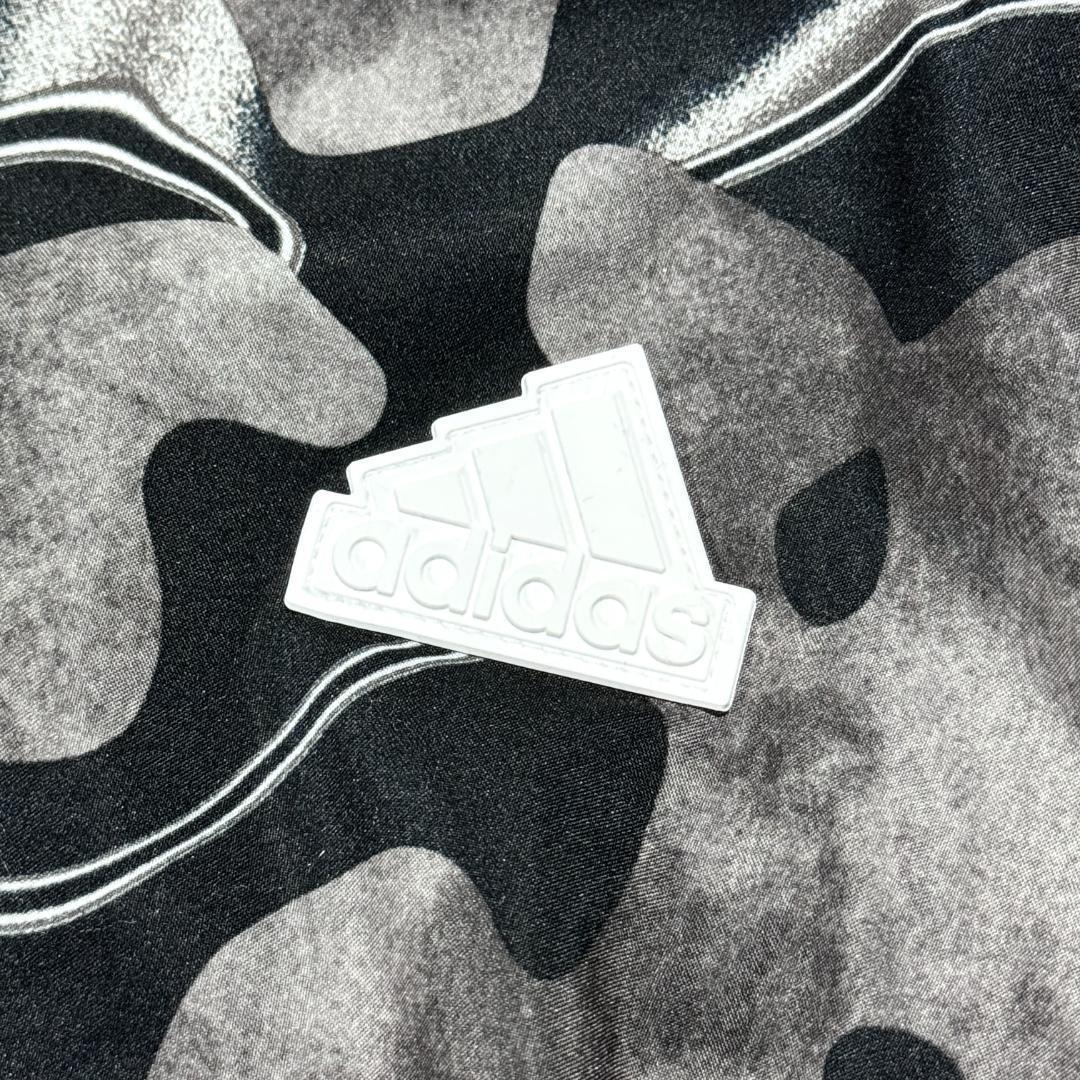 新品 正規品 Msize アディダス 上下セットアップ 総柄 3ストライプ