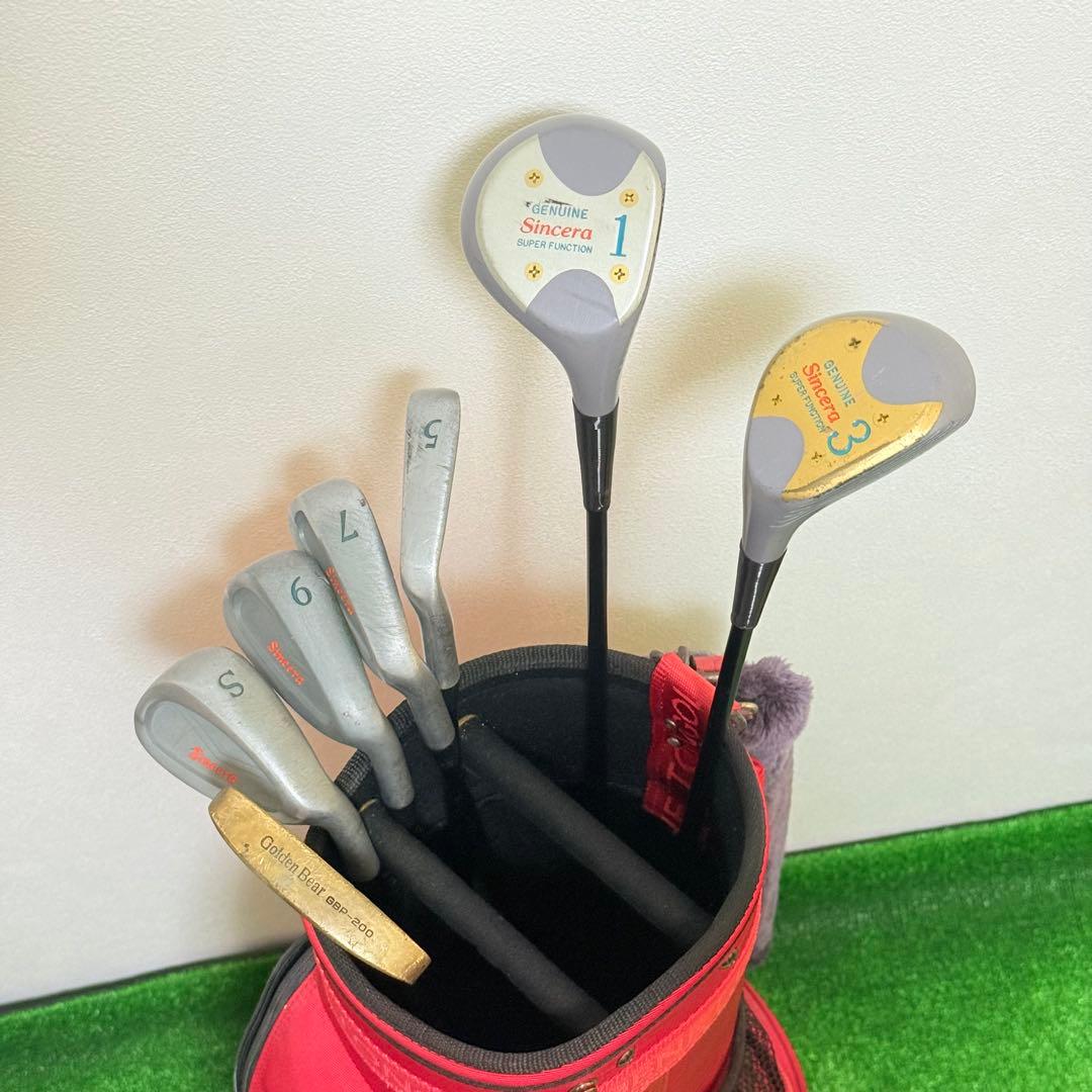 Sincera 初心者 レディース ゴルフクラブセット ハーフセット 一式
