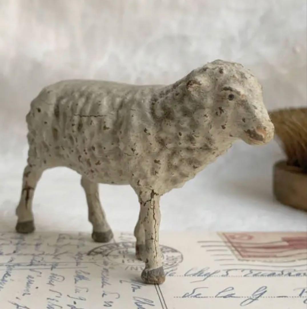羊の形 アンティーク雑貨　フランス 1930-50s オブジェ 羊 ひつじ