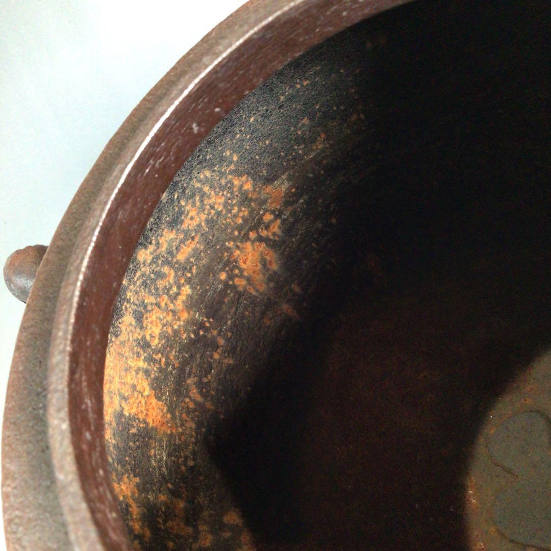 Ｐ２９３　茶釜　『人間国宝　高橋敬典造』『手取釜』　共箱　茶道具