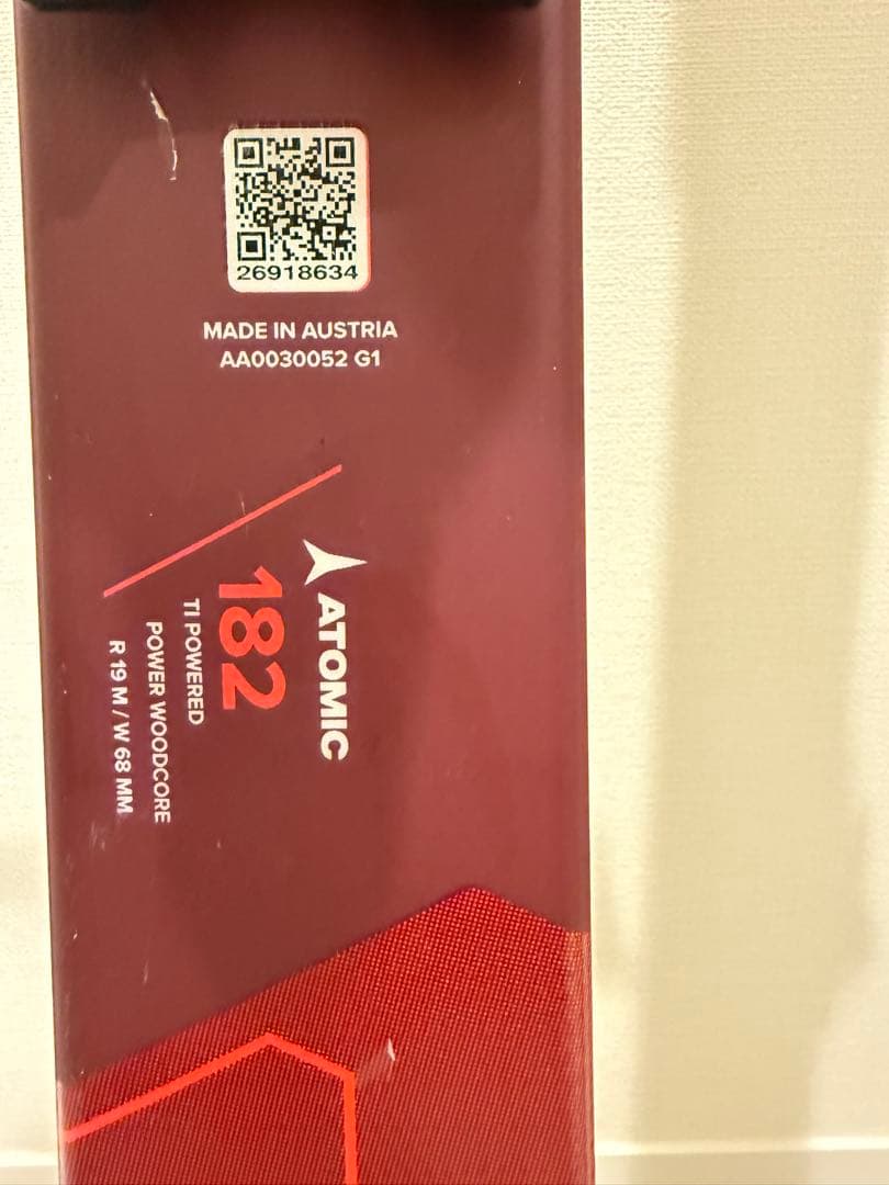 スキー板GS用　ATOMIC REDSTER G9R 182cm R19