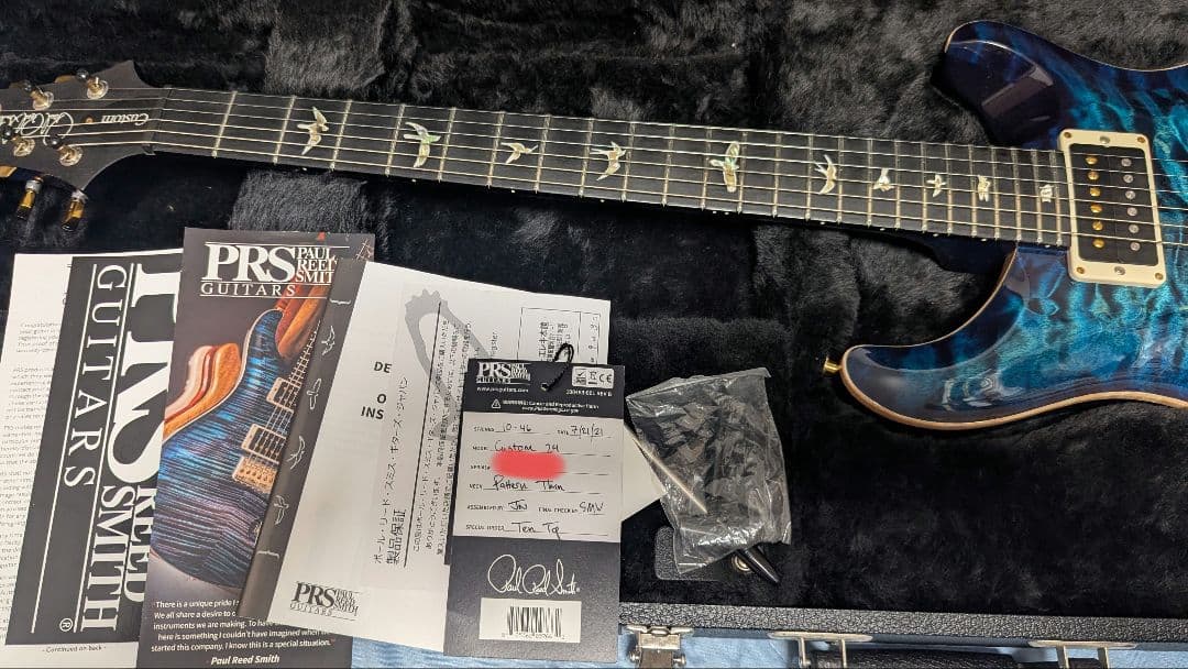ギター paul reed smith custom24 10 top