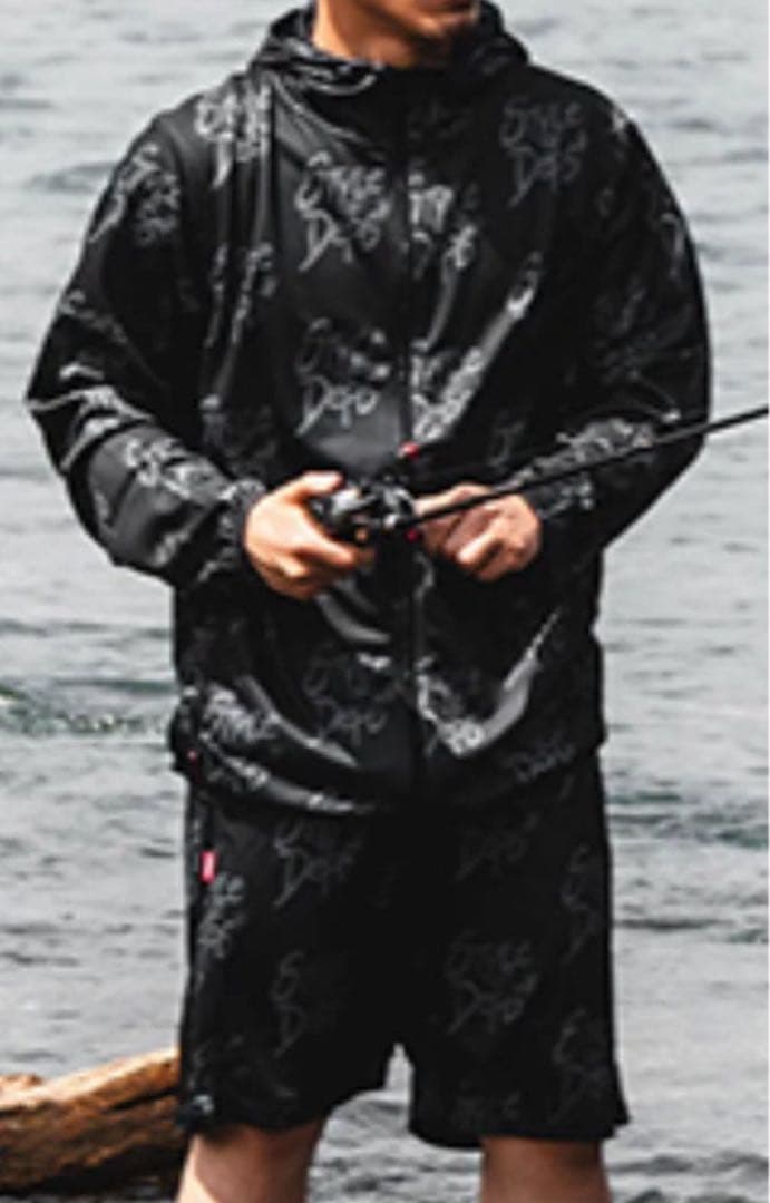 希少！美品！M！depsデプス ドライメッシュ フーディー UV 総柄デザイン