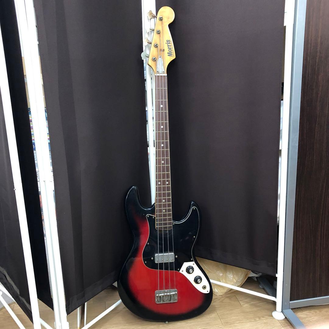 Morris 木製ベース 赤黒サンバースト 人気楽器