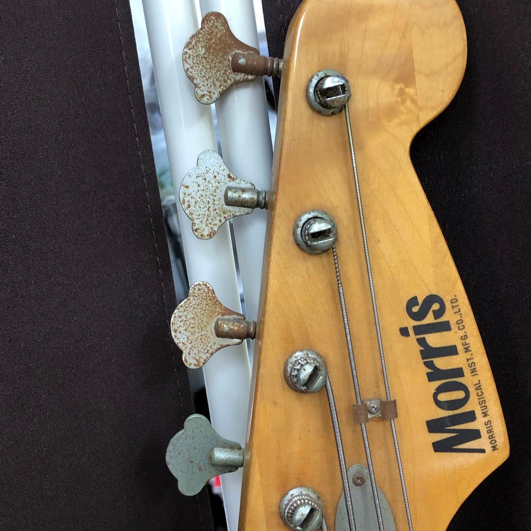 Morris 木製ベース 赤黒サンバースト 人気楽器