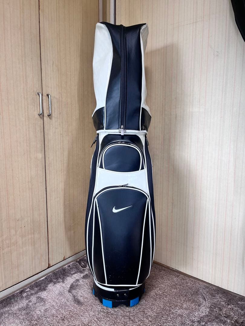 NIKEゴルフ キャディバック 5分割 白 黒 青 9.5型相当