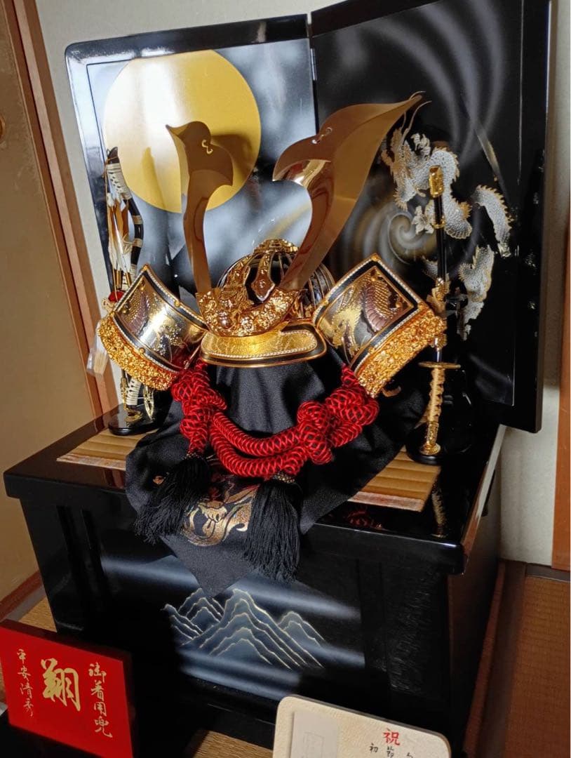 日本の武具 兜 伝統装飾品　五月人形