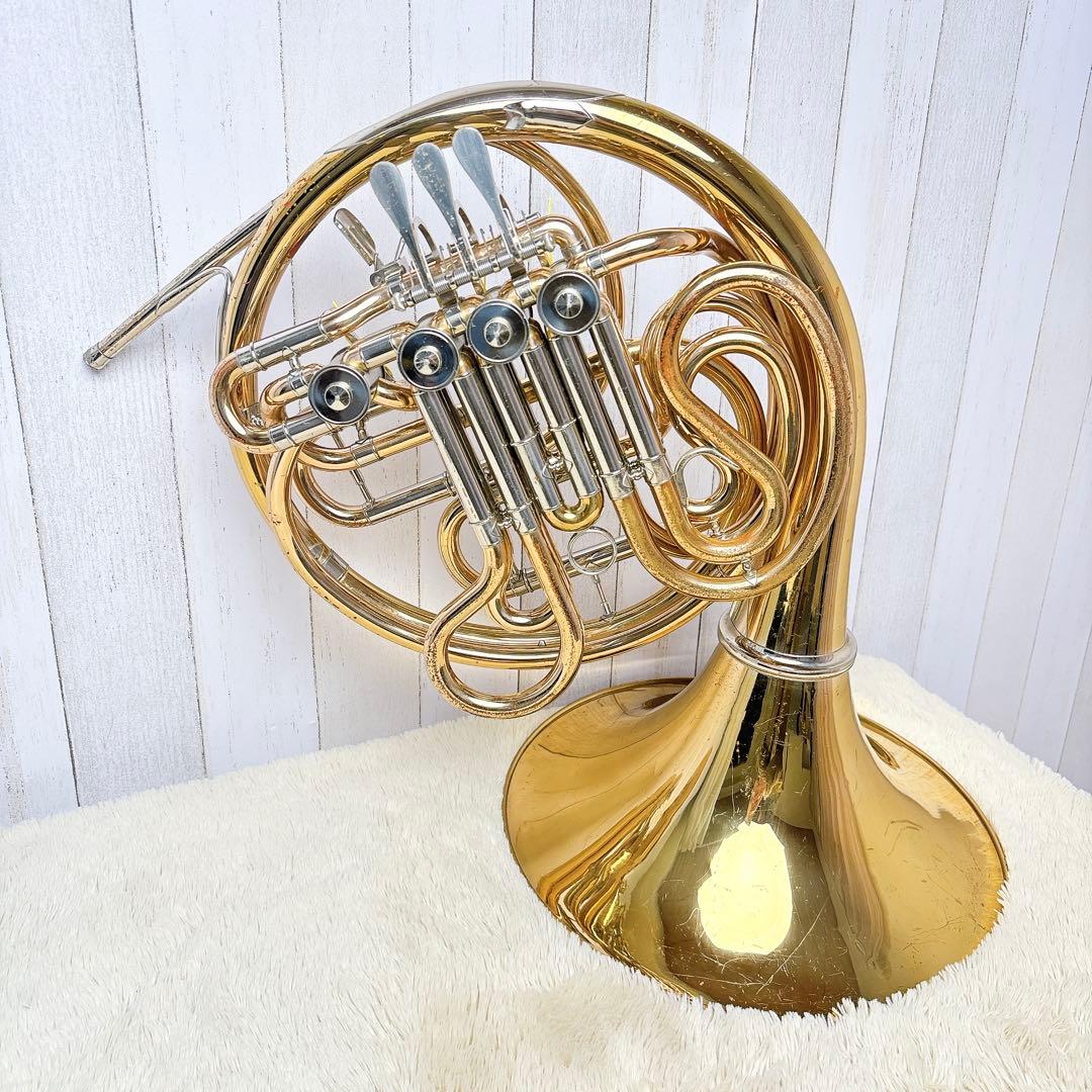 YAMAHA ヤマハ YHR-765G フルダブルホルン マウスピース付き