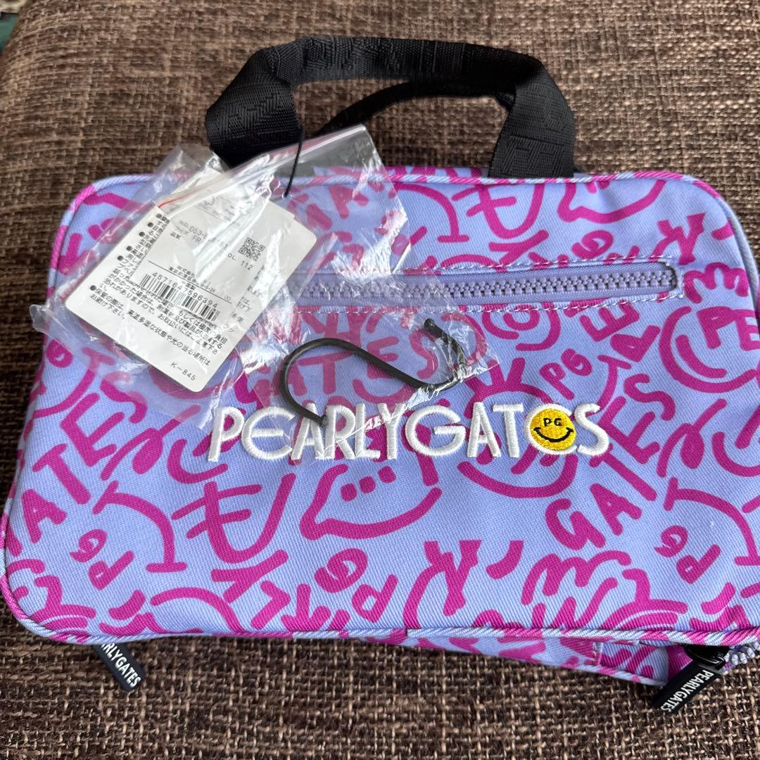 PEARLY GATES トラベルポーチ 紫