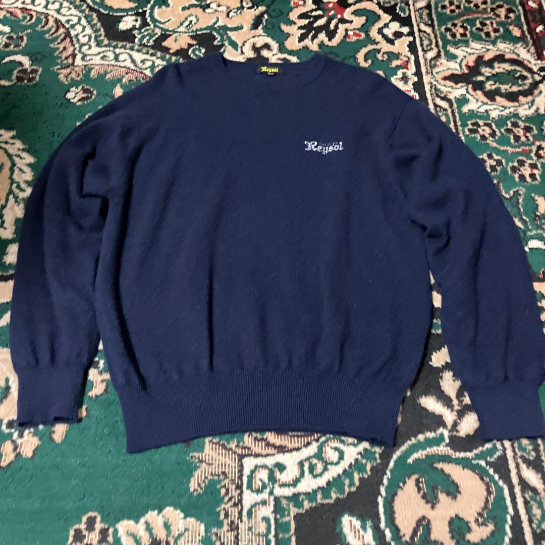 レア　柏レイソル　カシミヤ100 ニット　L セーター　ネイビー