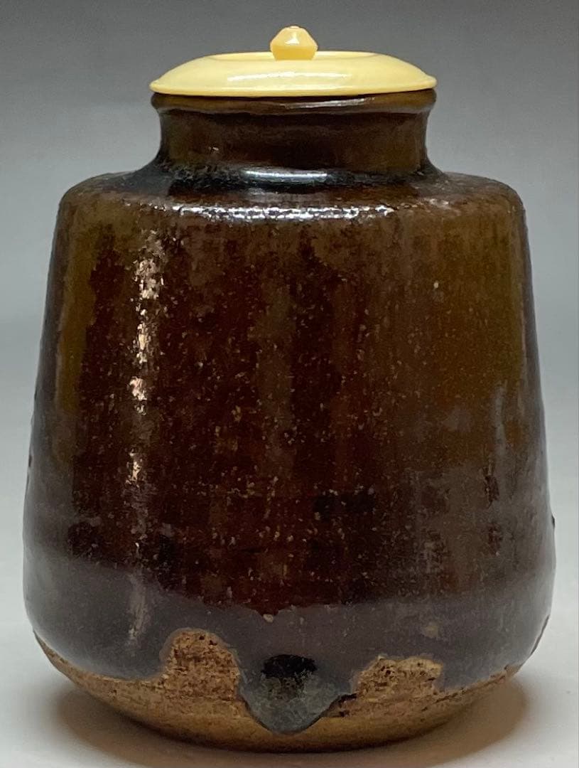 古瀬戸　茶入　仕覆　箱付　P021