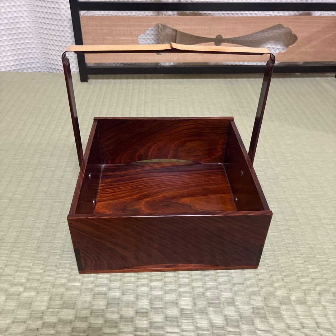 煙草盆　莨盆　淡々斎好　手付松の木