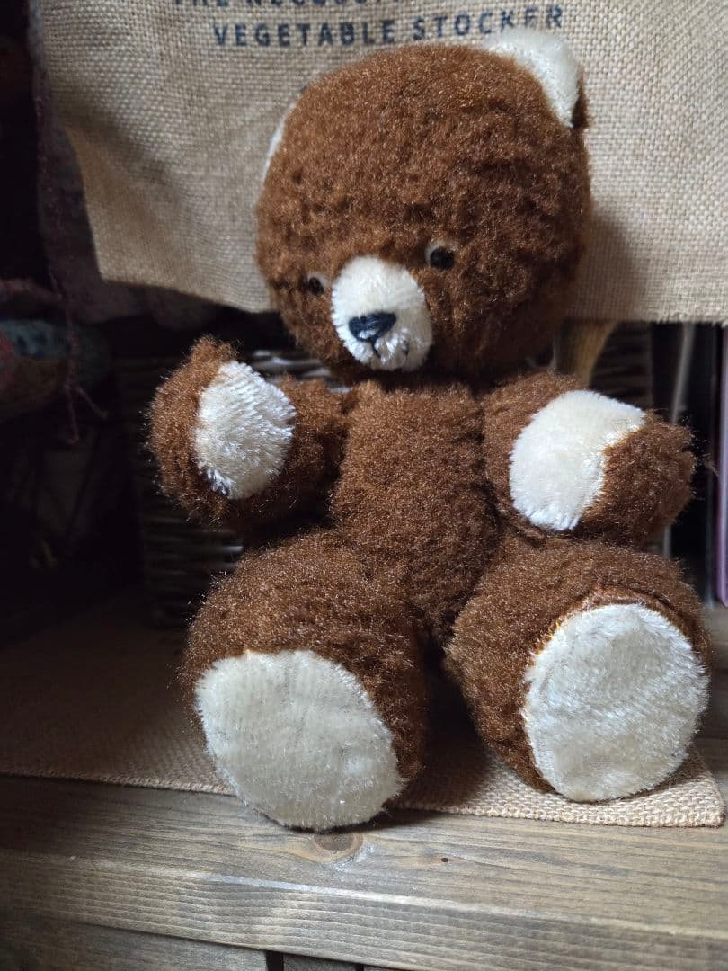 DDRベア　ポンチ目　アンティークテディベア