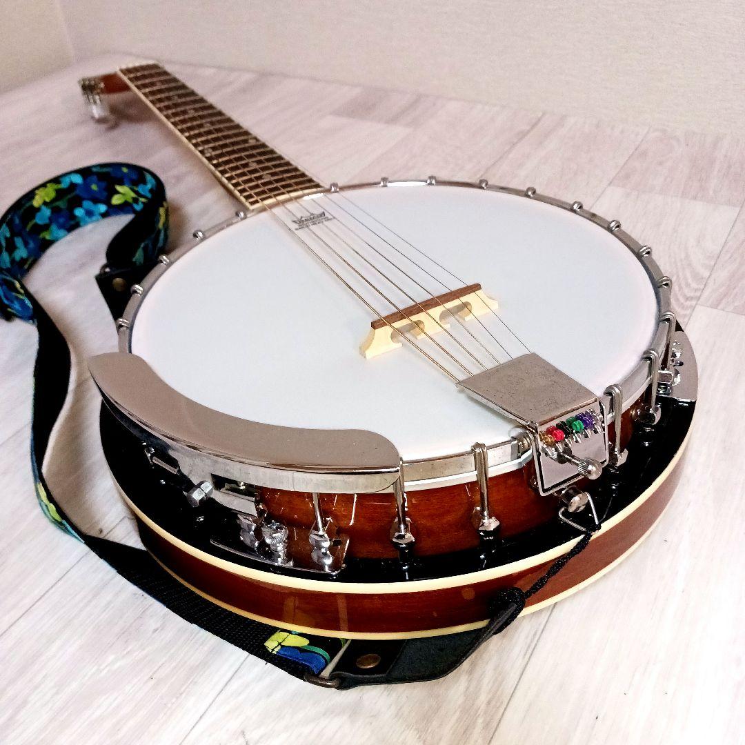 ARIA アリア ギターバンジョー SB-10G 6弦　バンジョ レモヘッド
