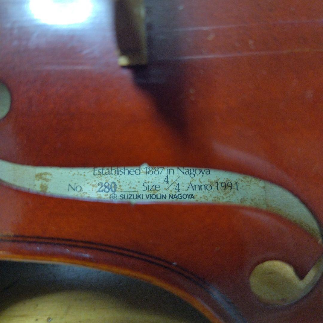 ♥大特価♥スズキバイオリン4/4 NO．280♥弓、ケース、松脂付き