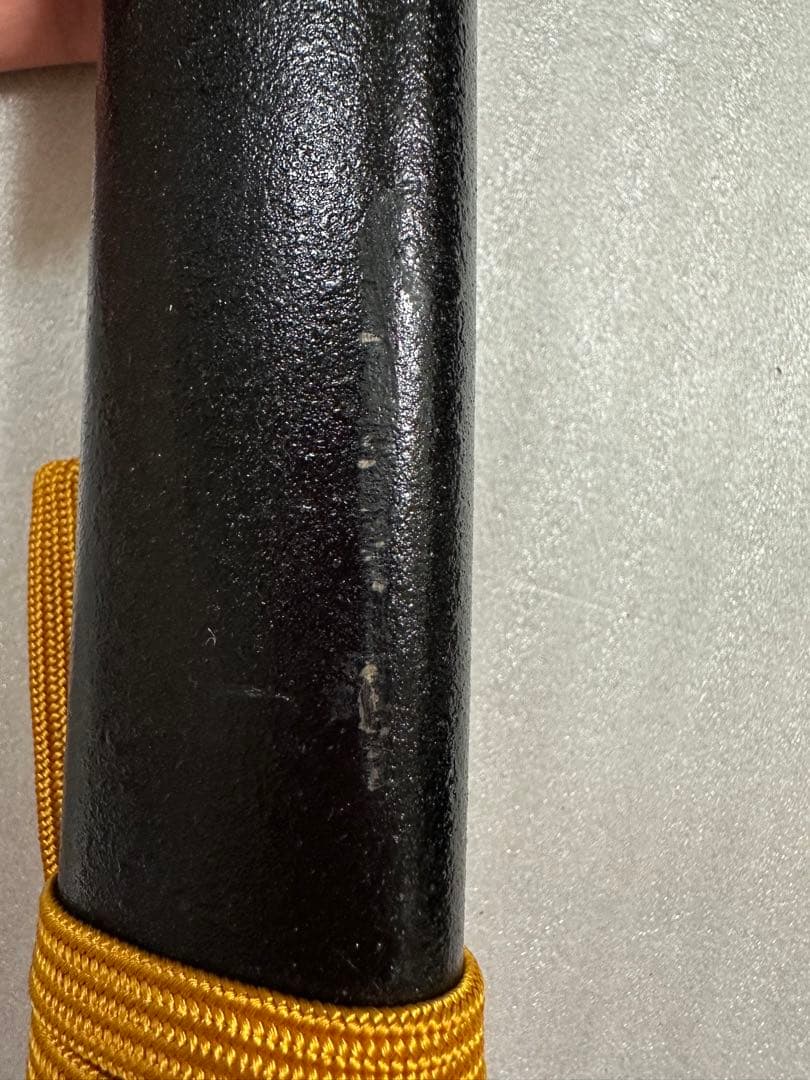 美品模造刀　樋入り刀身 打刀 黑鞘　コスプレ 鞘付き長さ約105cm