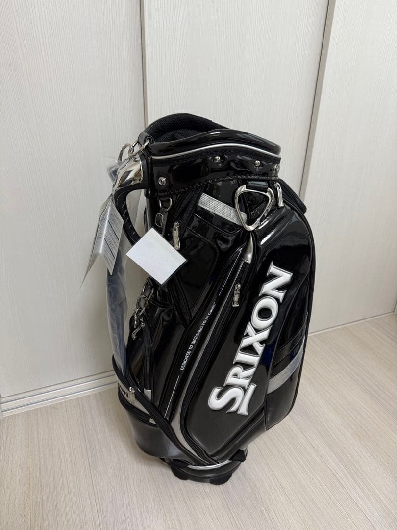 SRIXON キャディバッグ ブラック 光沢仕上げ