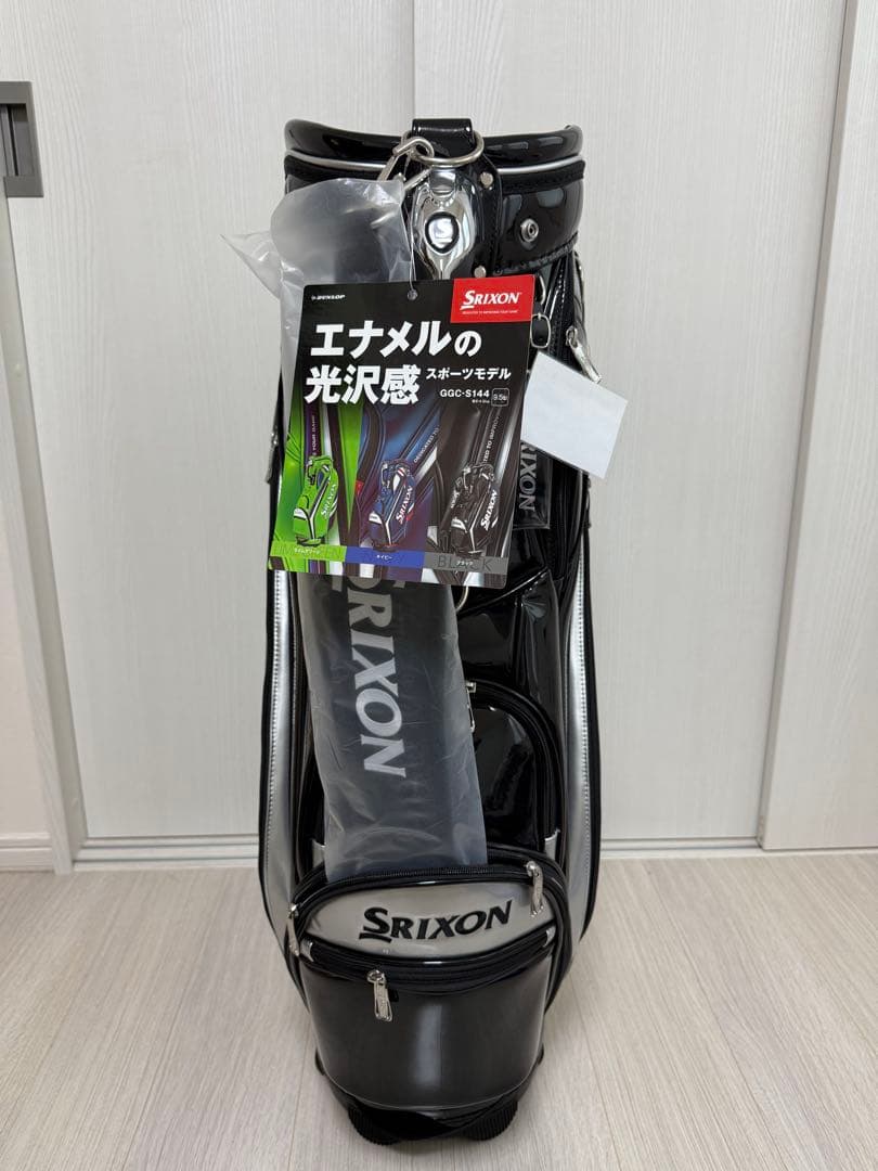 SRIXON キャディバッグ ブラック 光沢仕上げ