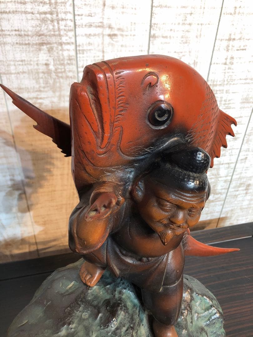 恵比寿様像　商売繁盛　家運隆盛　大漁満足　ご利益　幸運　金運　七福神