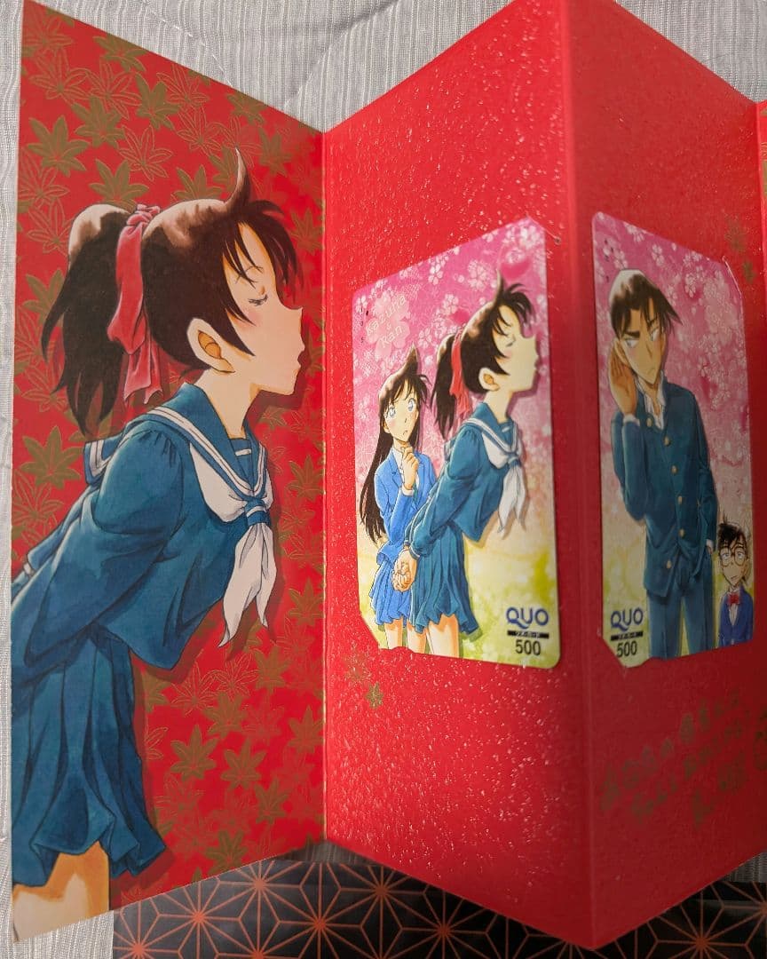 名探偵コナン から紅の恋歌 使用済みクオカ+クリアファイル