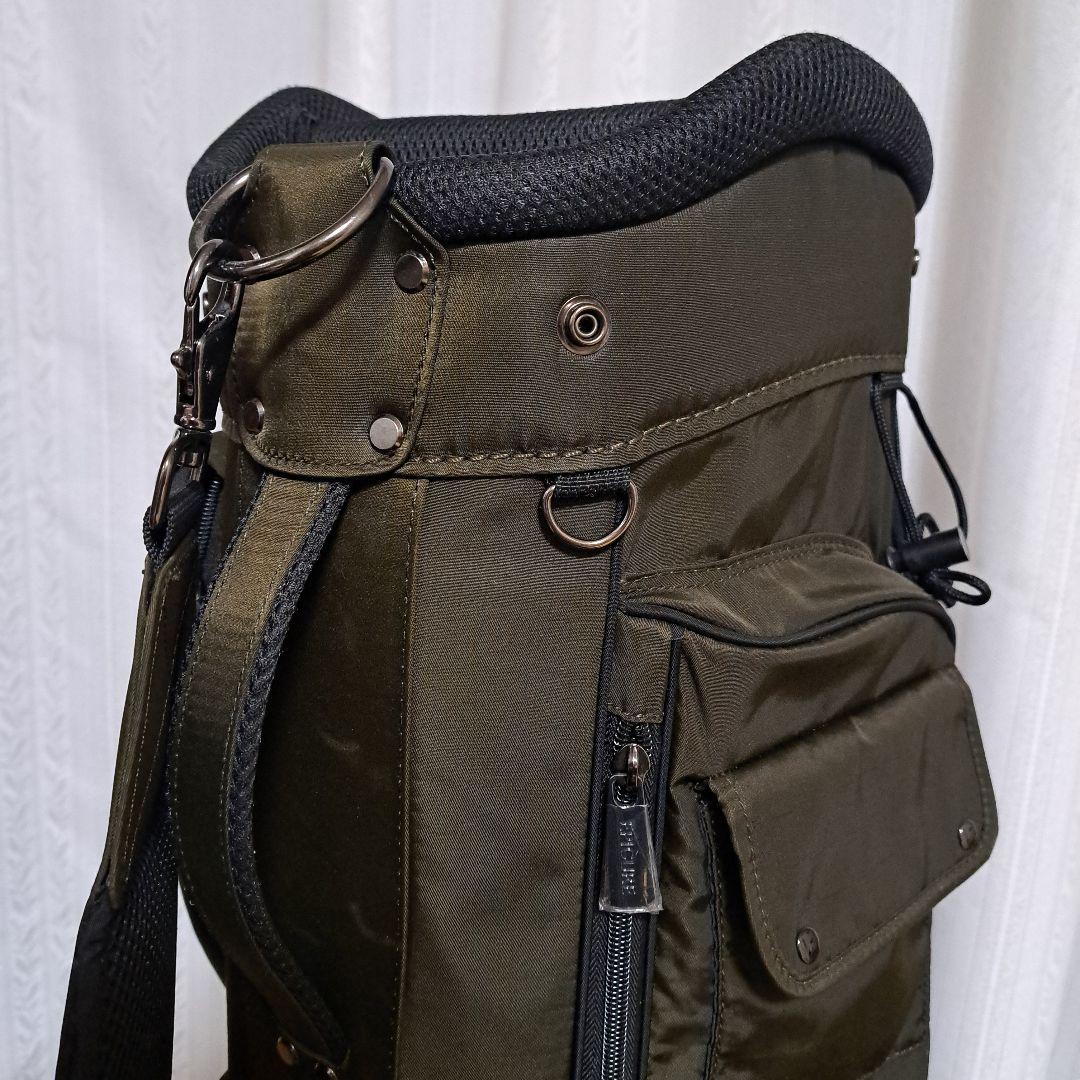 エピキュールキャディバッグ。フード付き、新品ネームプレート付き、9インチ。美品！