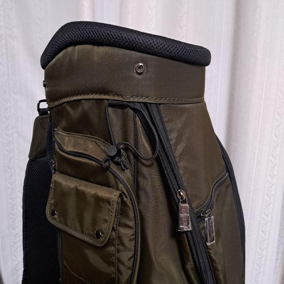 エピキュールキャディバッグ。フード付き、新品ネームプレート付き、9インチ。美品！