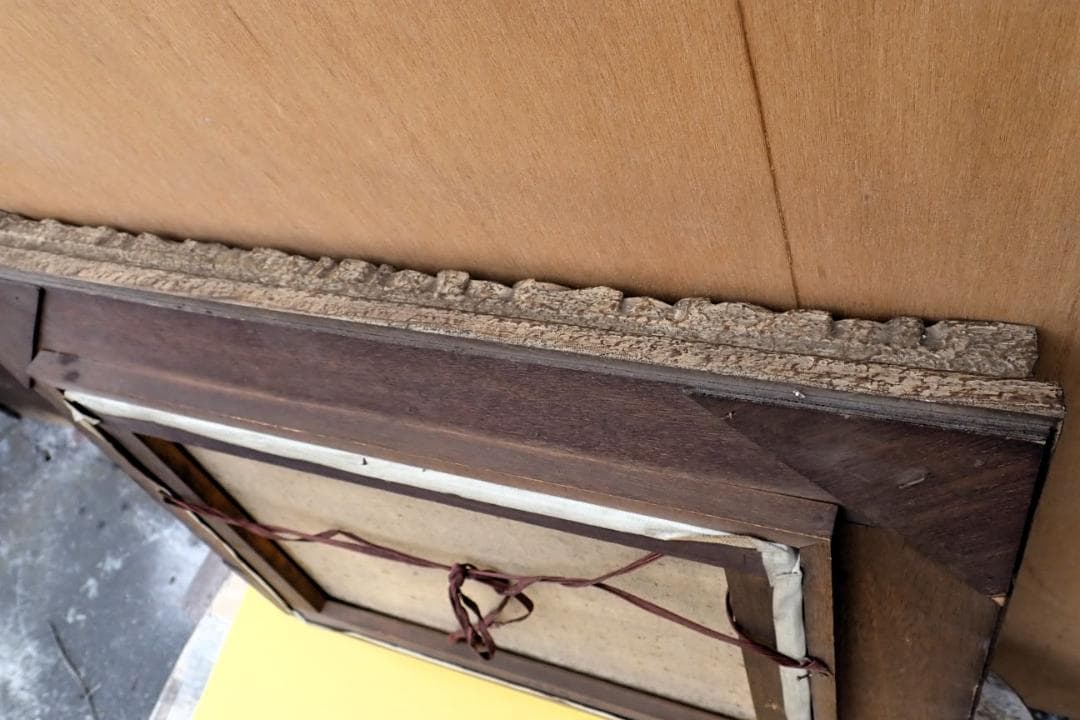 Mariani W サイン入り 油彩 風景画 水辺の森 額装付き ヨーロッパ風景