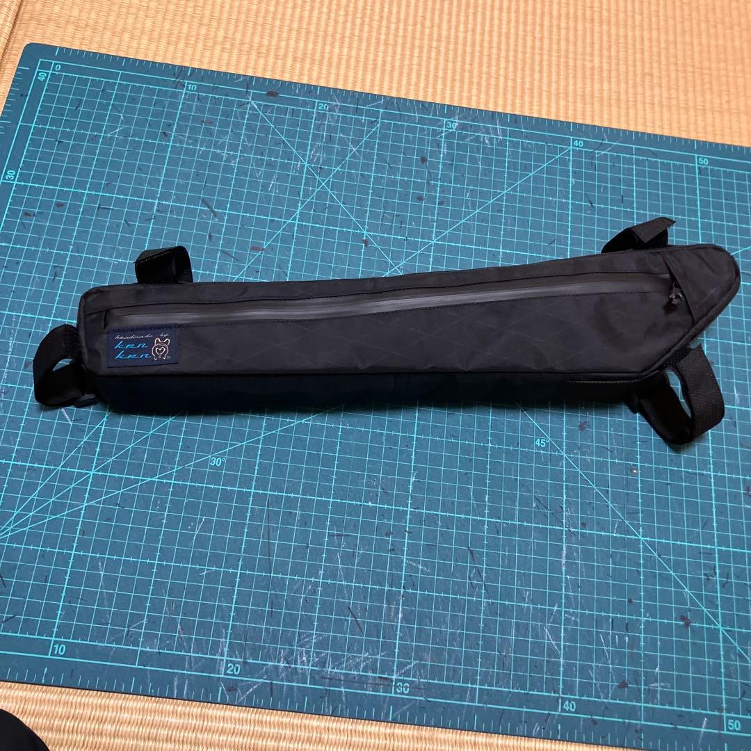 ハンドメイド　フレームバッグ　x-pac ブラック　42cm