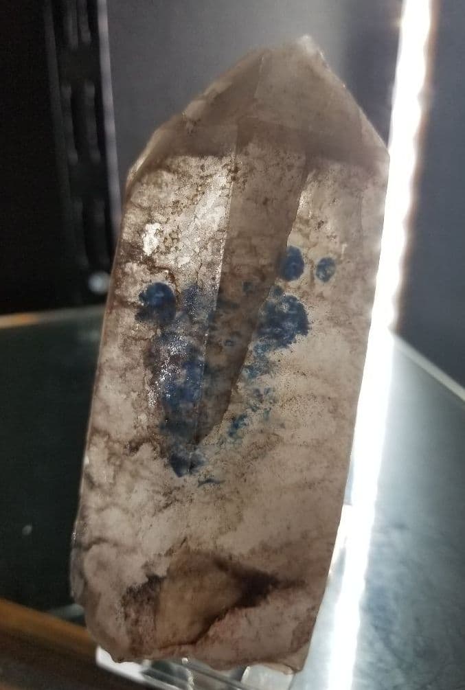 パパゴアイト入り水晶(南アフリカ産)