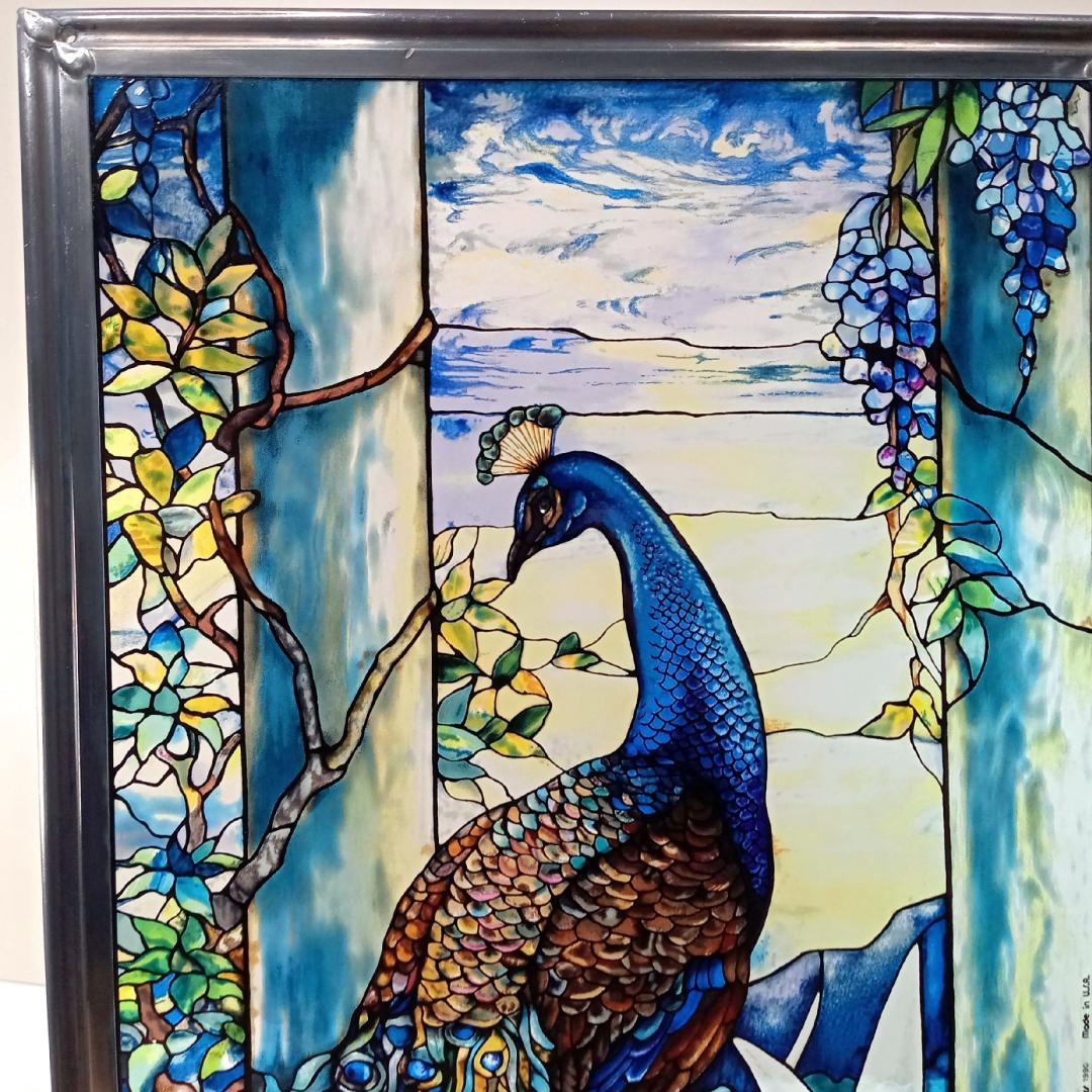 ルイスCティファニー ステンドグラス Peacock孔雀 グラスマスターズ社