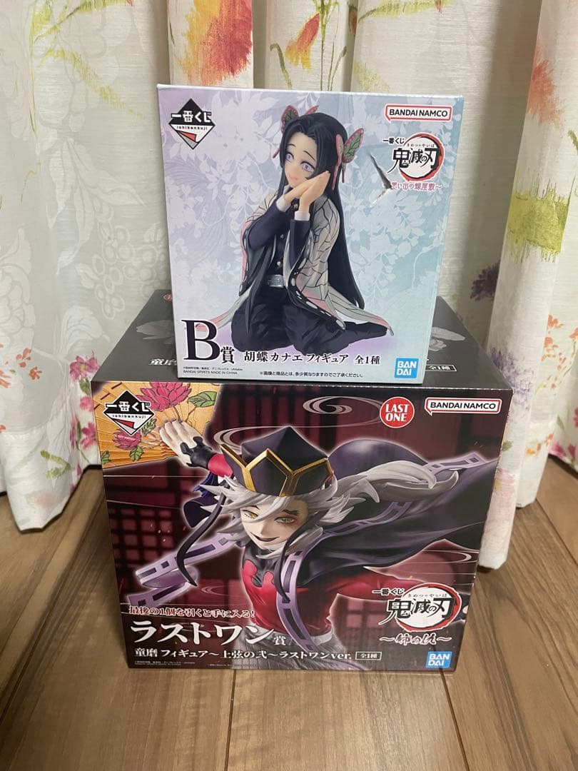 一番くじ　鬼滅の刃　ラストワン賞　童磨　フィギュア　B賞　胡蝶カナエ　フィギュア