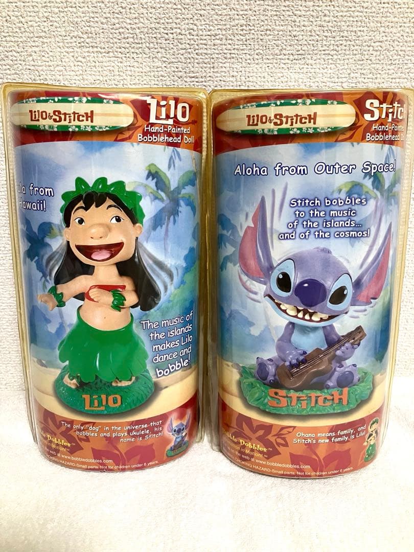 リロ&スティッチ☆ボブルヘッド フィギュア2体セット