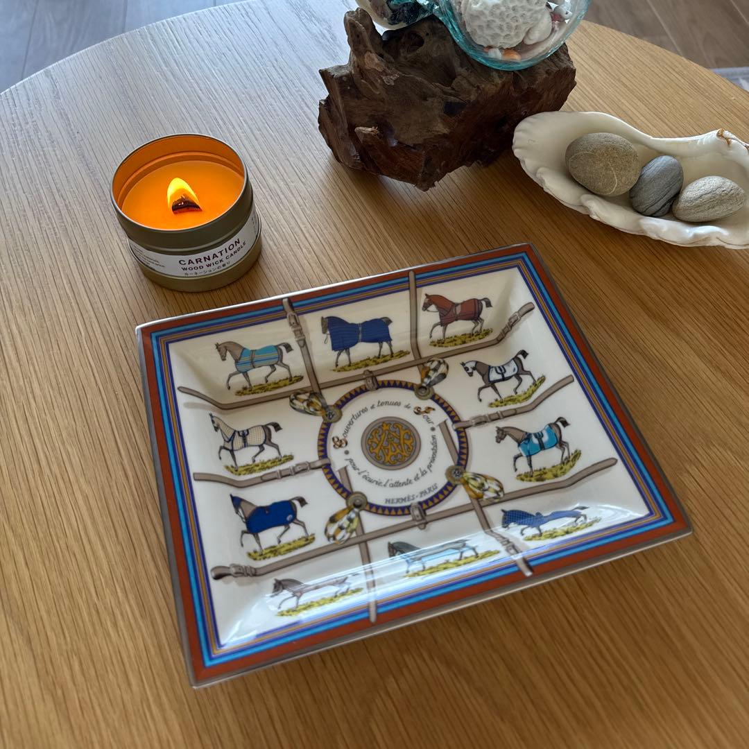エルメス　灰皿　馬着