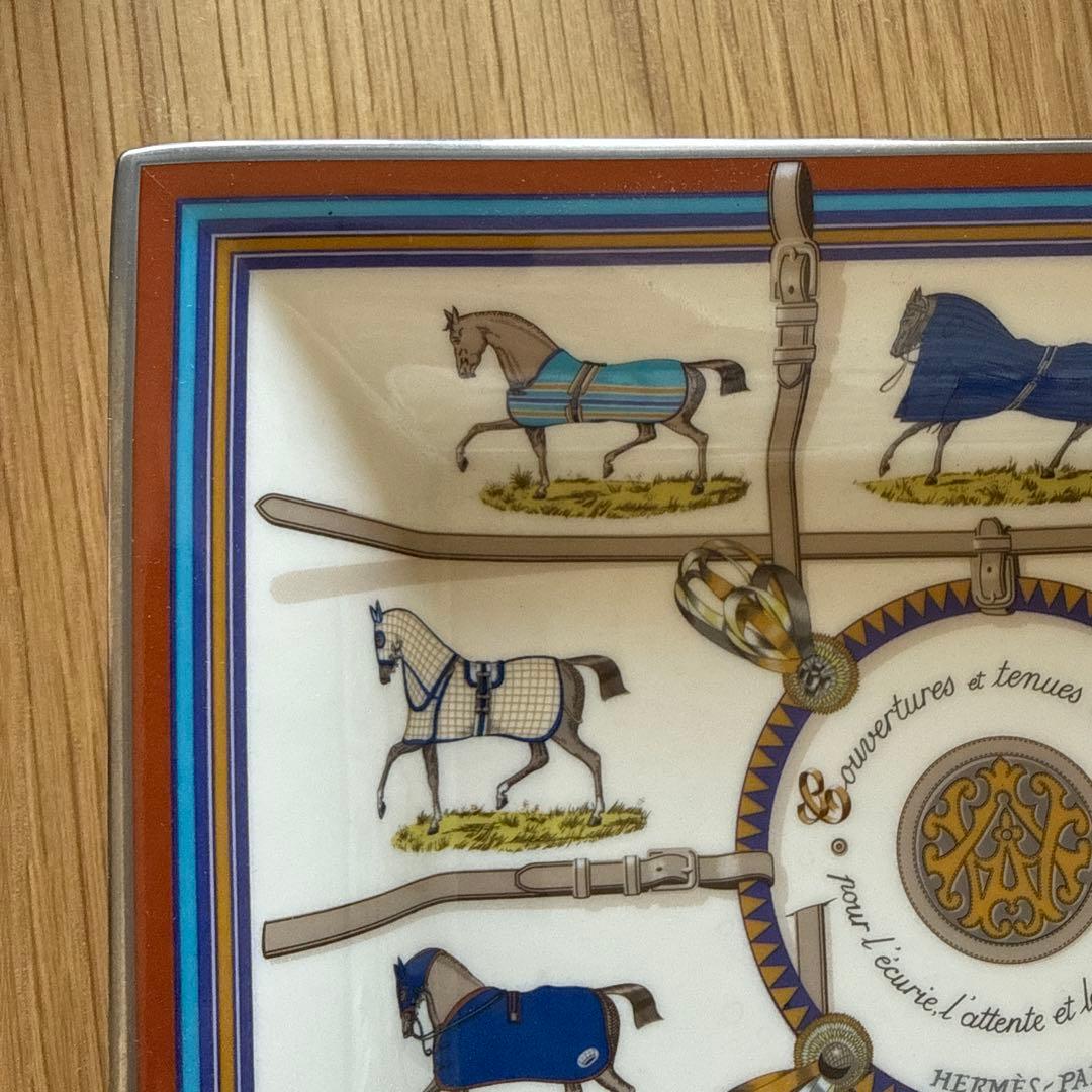 エルメス　灰皿　馬着