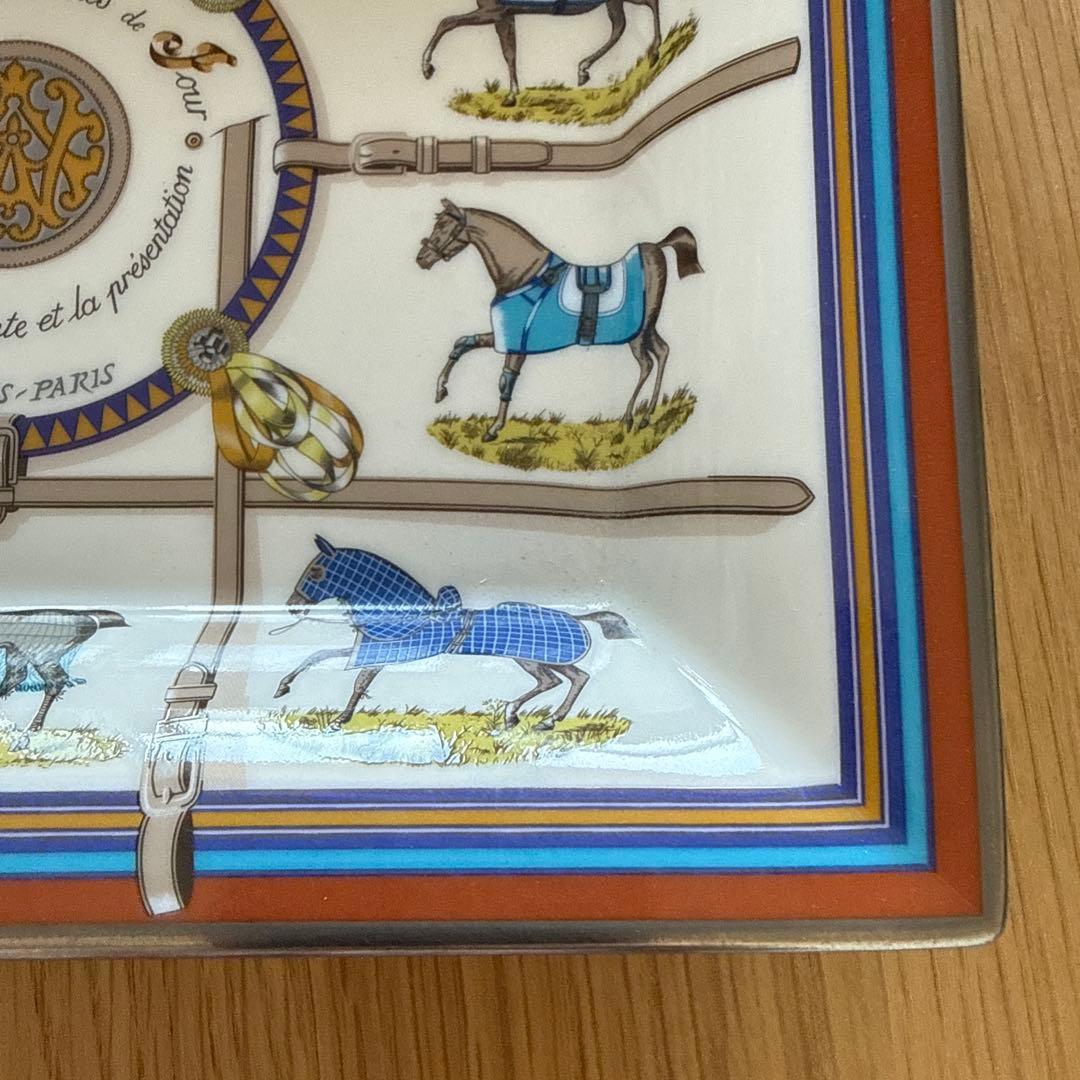 エルメス　灰皿　馬着