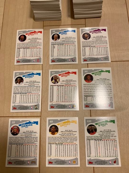 NBA topps 05-06 ボックス レギュラーカード217枚セット