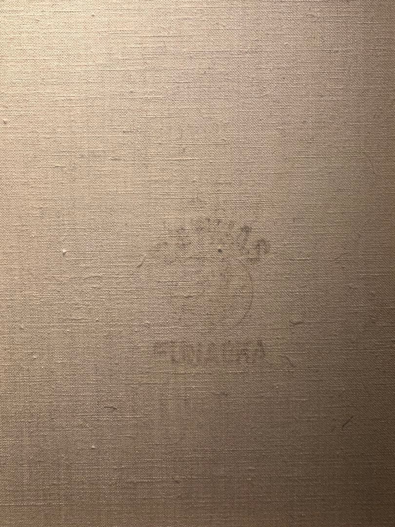 宗教画　肉筆油彩画