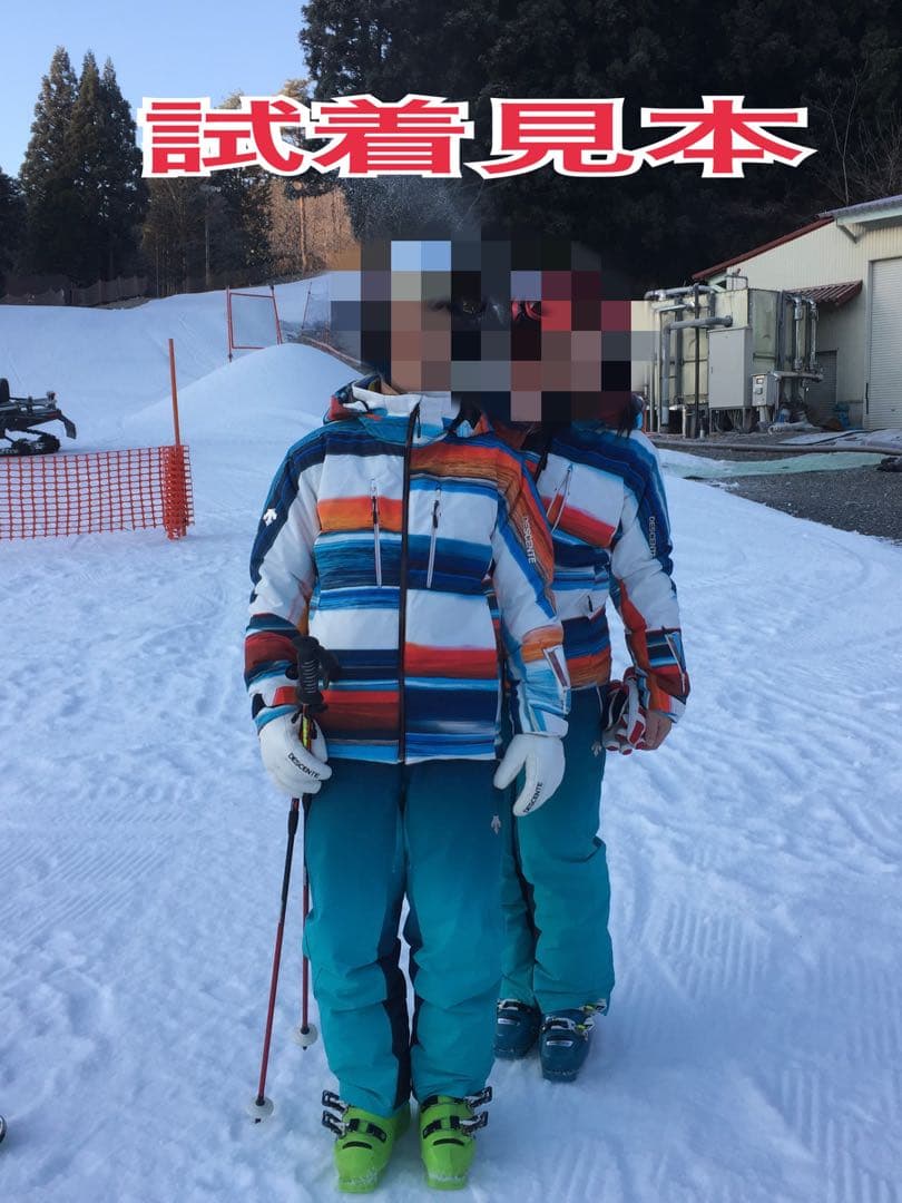 中古品　スキーウェア 上下セット　DESCENTE　Mサイズ