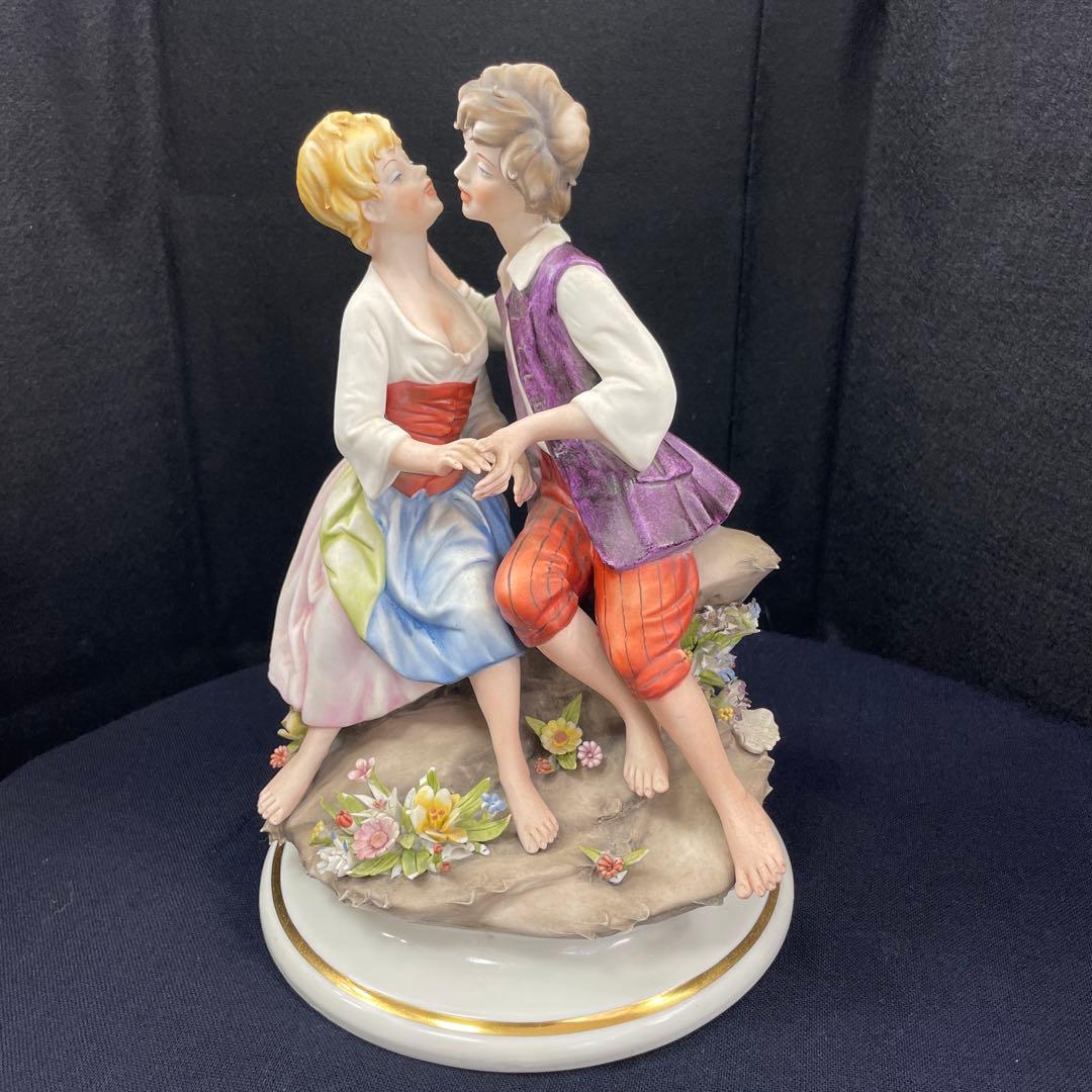 capodimonte marcolin/イタリア製、磁器人形、フィギュリン