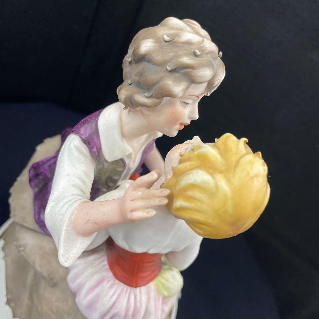 capodimonte marcolin/イタリア製、磁器人形、フィギュリン