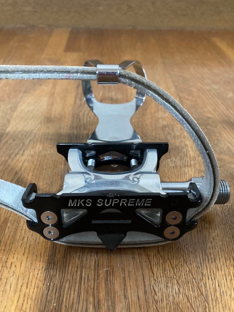美品 競輪 展示品外し ペダル njs3点セット 最上位 MKS シュプリーム