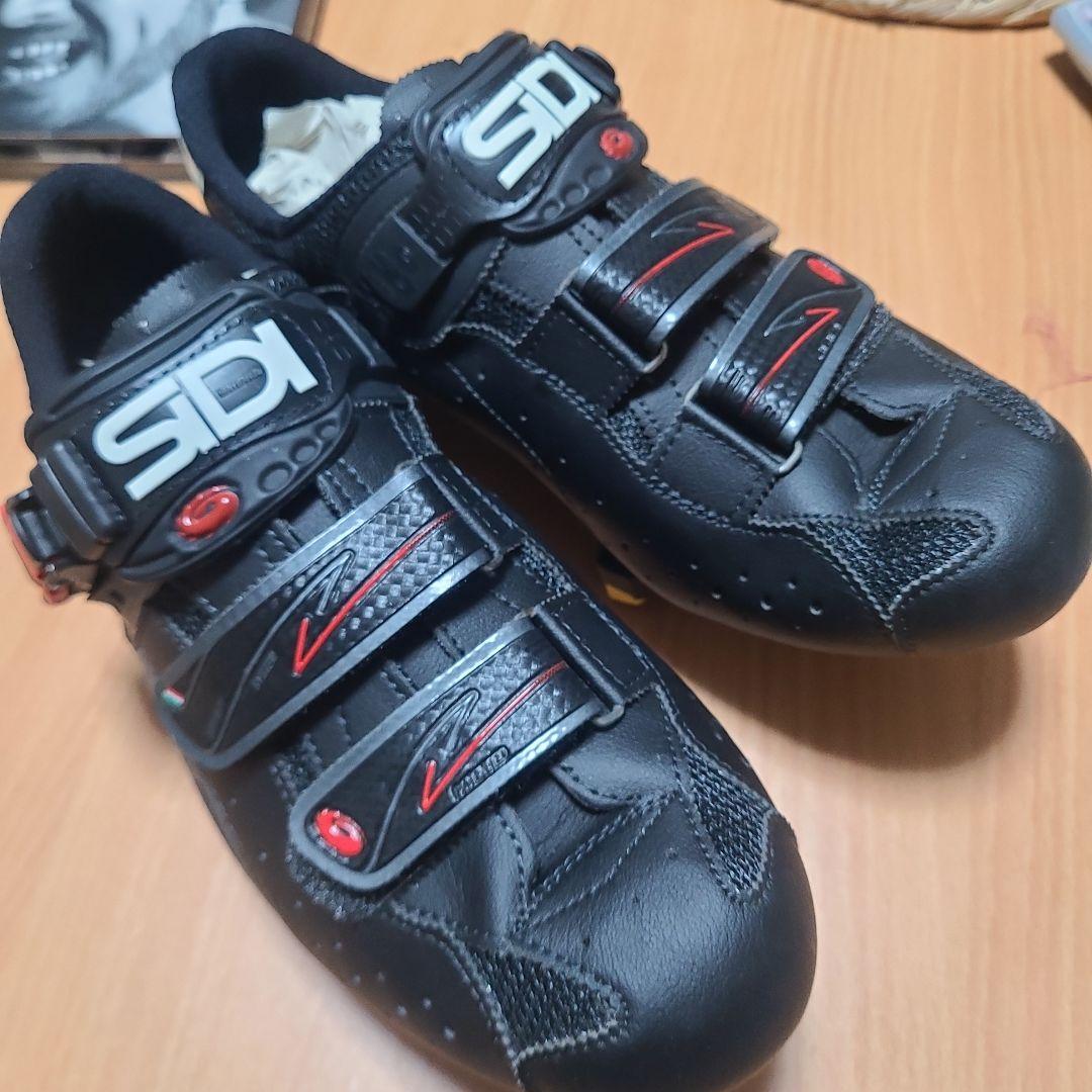 SIDI Vortex ブラックビンディング シューズ